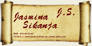 Jasmina Šikanja vizit kartica
